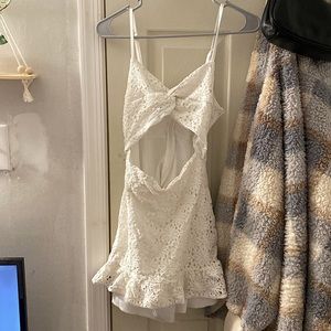 white graduation dress